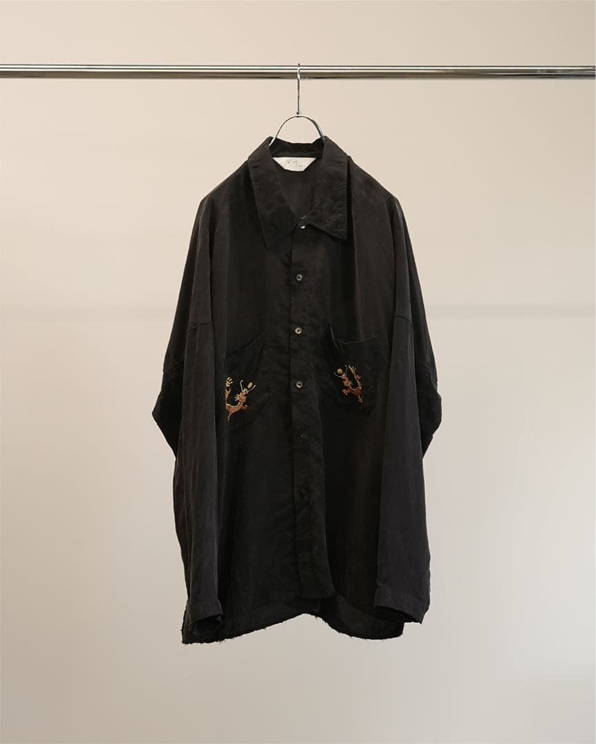 ANCELLM アンセルム AGING EMBROIDERY SHIRT 2