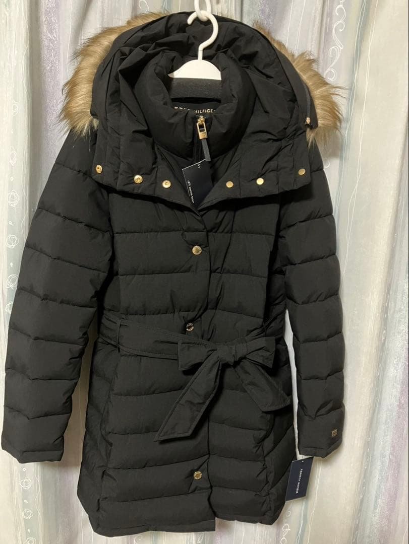  トミーヒルフィガー ブラックダウンジャケット L