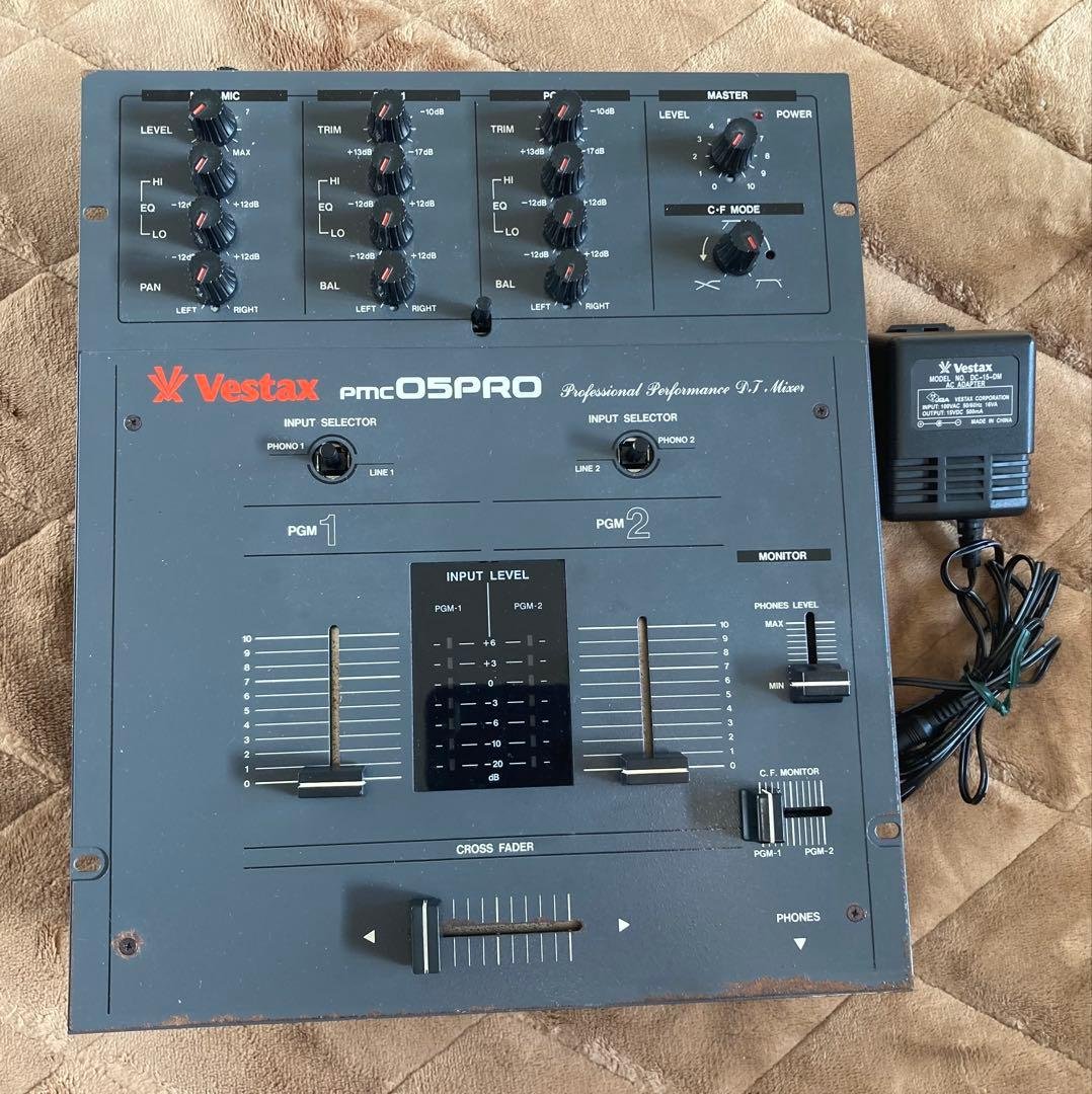 Vestax ベスタクス pmc05PRO クラシックDJミキサー　交換パネル有