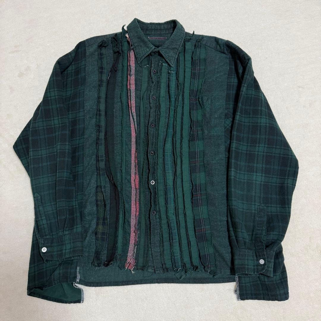 needles ニードルズ リビルド ネルシャツ チェック シャツ フランネル