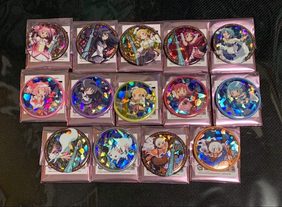 まどマギ　スカイツリー　月夜のワルツ　ホログラム缶バッジ　コンプリート セット
