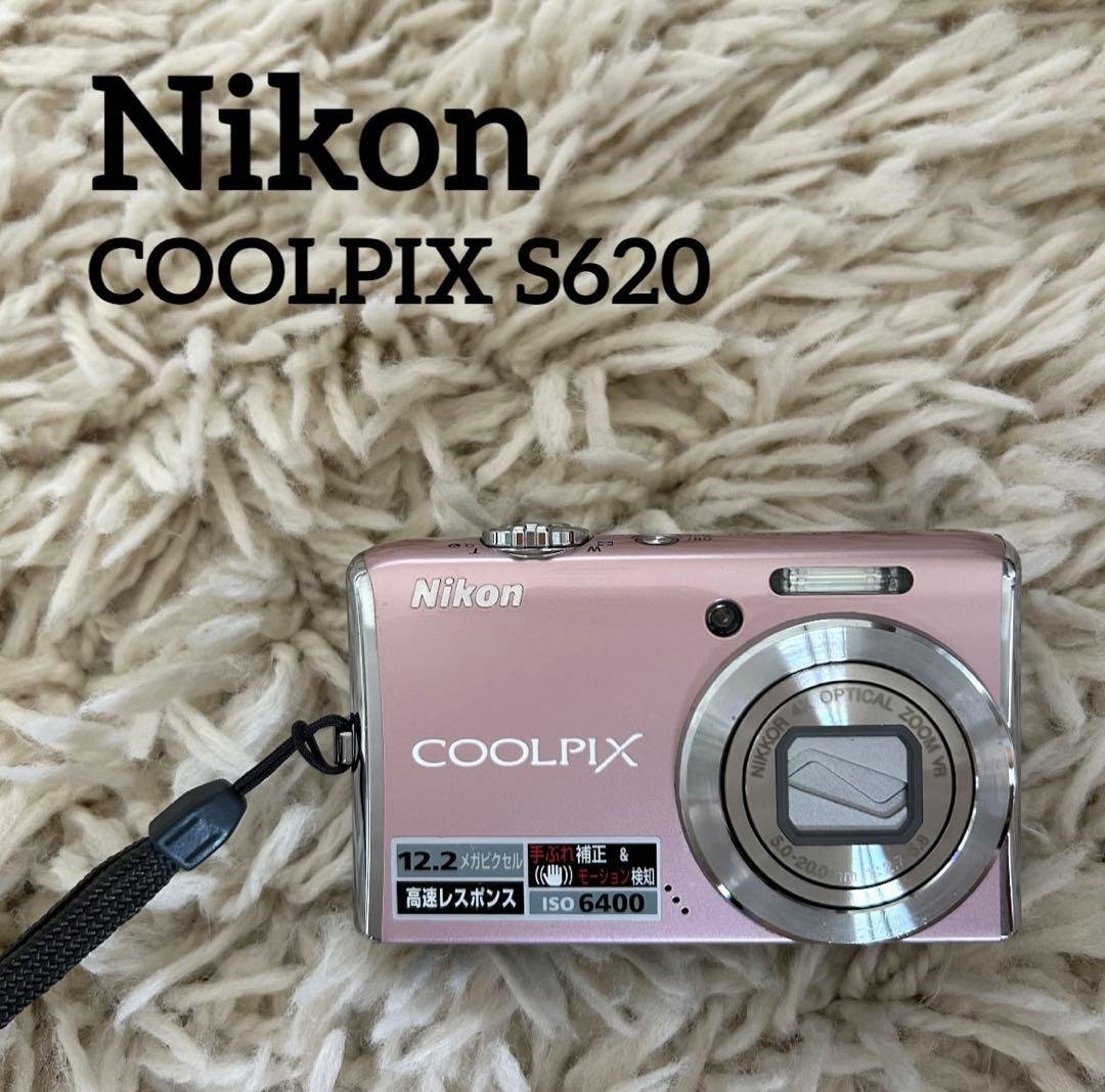 【✨極美品✨】Nikon COOLPIX S620 平成レトロ コンデジ ピンク