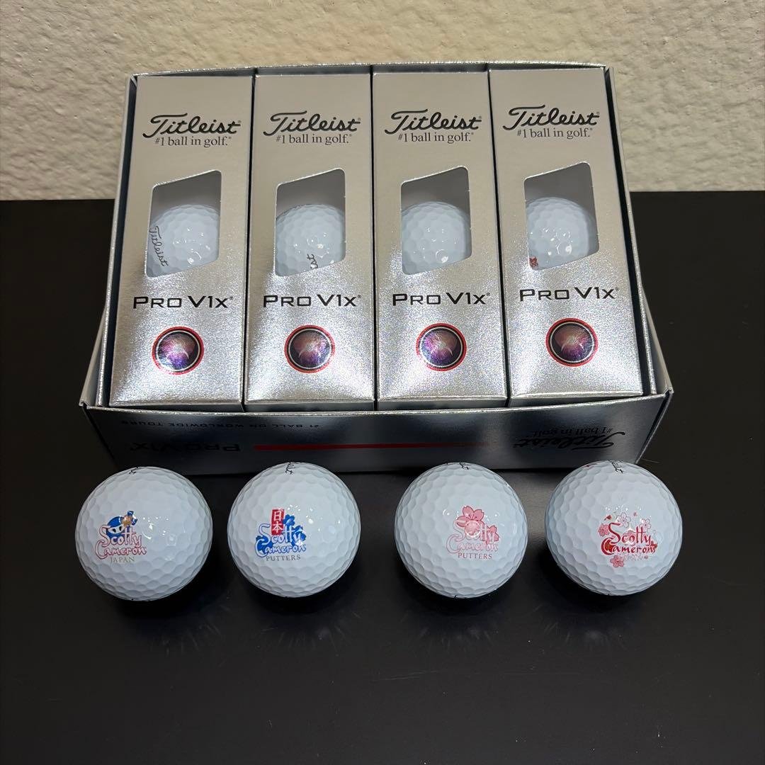 タイトリストPro V1 X スコッティキャメロン ゴルフボール 1ダース