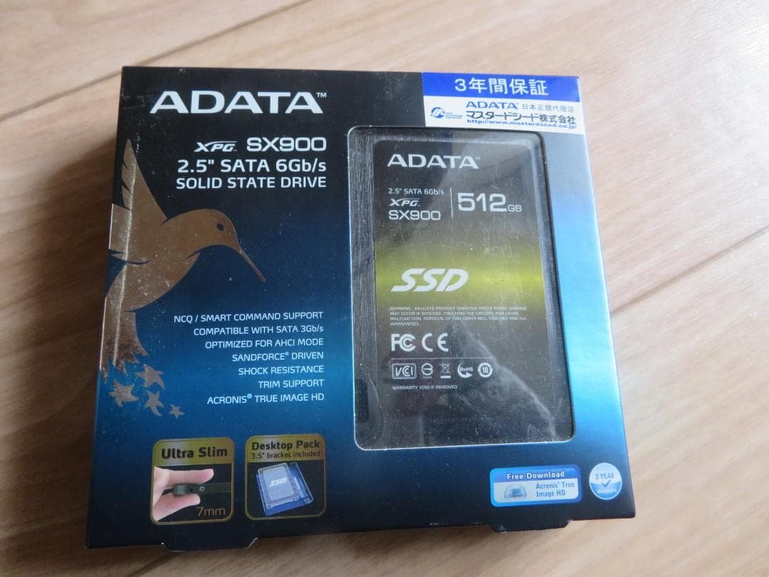内蔵型SSD ADATA 2.5 SATA SSD 512GB(ASX900S3-512GM)