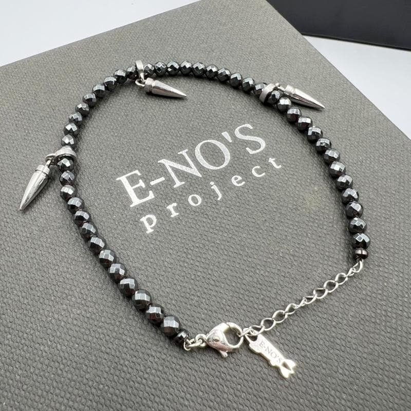 E-NO’s ブレスレット ヘマタイト ファング K18 WG