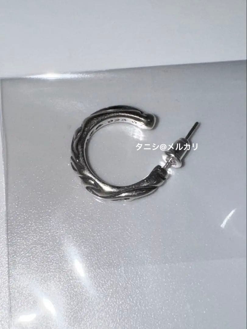 CHROME HEARTS クロムハーツ シルバー フープピアス 正規品
