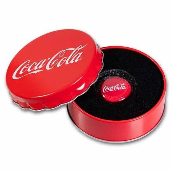 2025年 ニウエ国 コカコーラ ボトルキャップ型 プルーフ仕上げ 純銀 銀貨