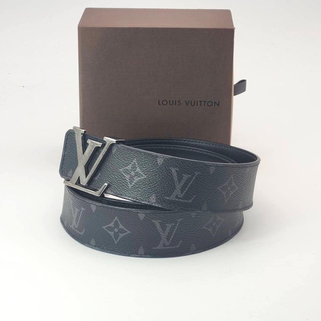 ルイヴィトン サンチュール モノグラム　ブラック　LVイニシャル　ベルト　付属品