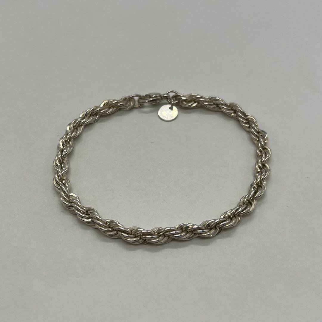 ティファニー TIFFANY ツイストロープ チェーンブレスレット SV925