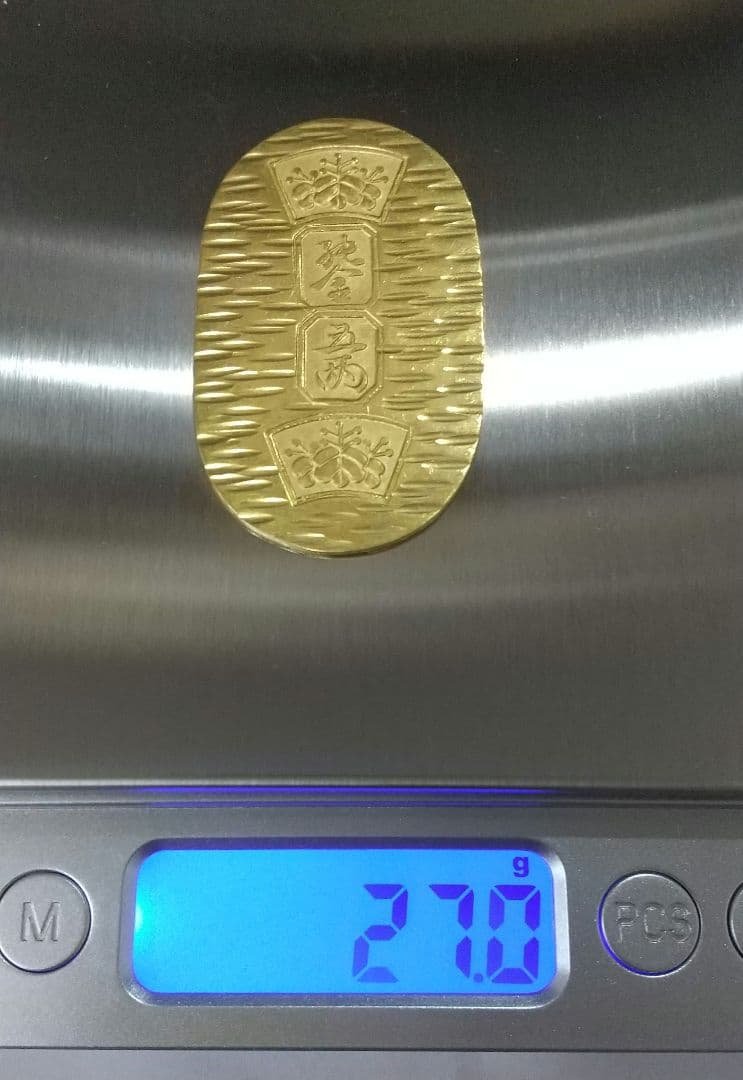 純金 小判　約26.9ｇ