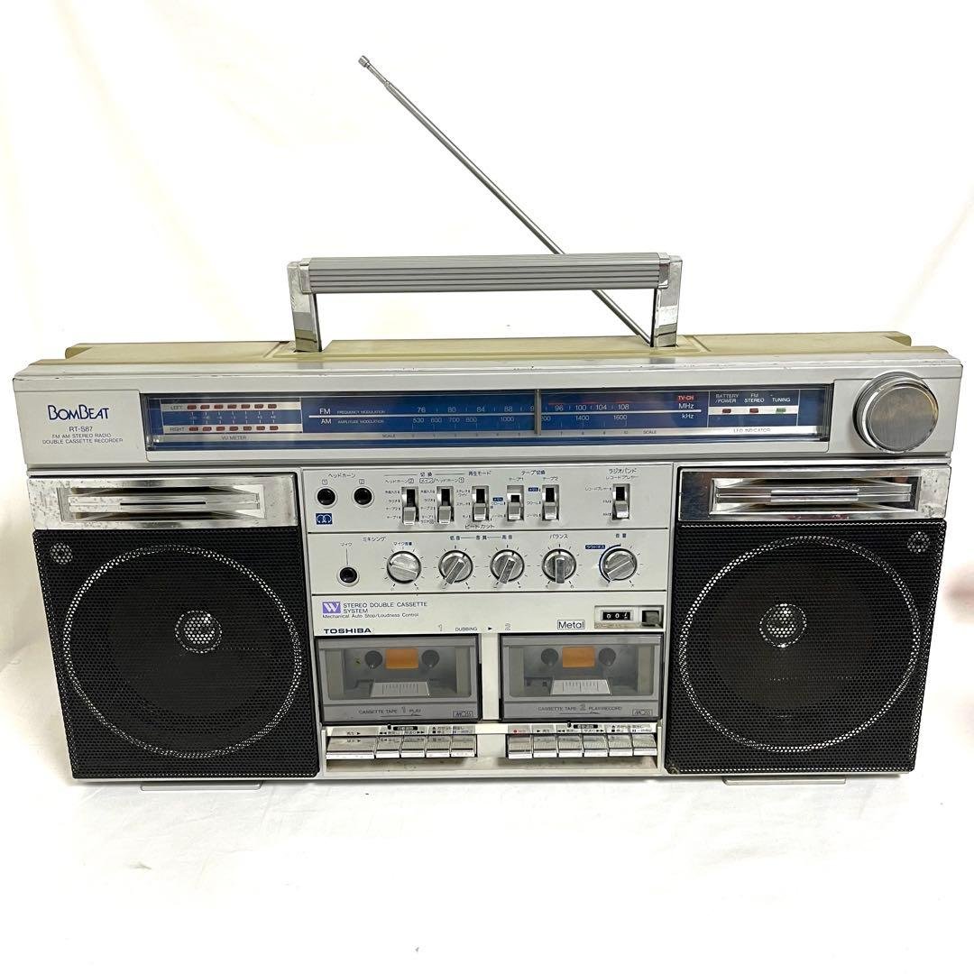 東芝 TOSHIBA RT-S87 BOMBEAT ラジカセ FM/AM