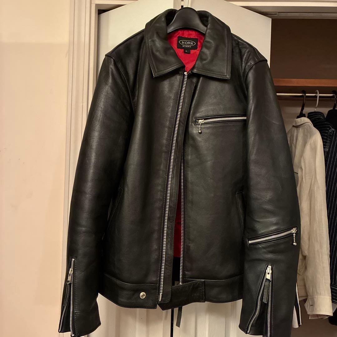 シングルライダースジャケット　ホーンワークス‼️値下げ‼️早い者勝ち