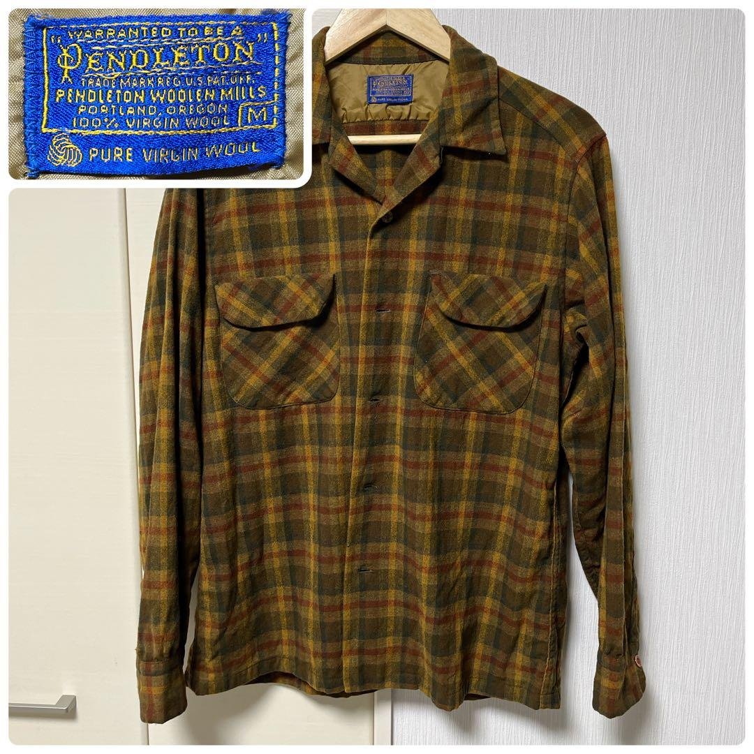 【最終値下げ】60s Pendleton ペンドルトン　ウール　チェック　M