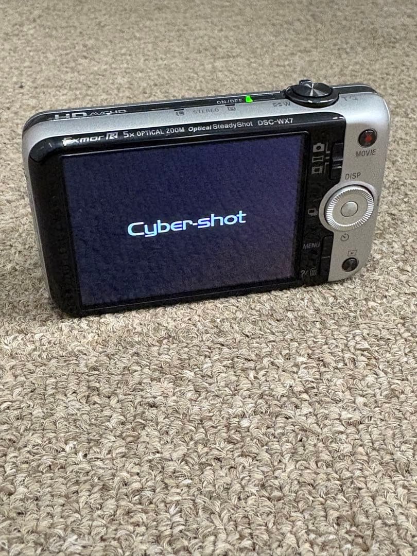【美品】ソニー SONY DSC-WX7 コンデジ シルバー 動作品 純正品