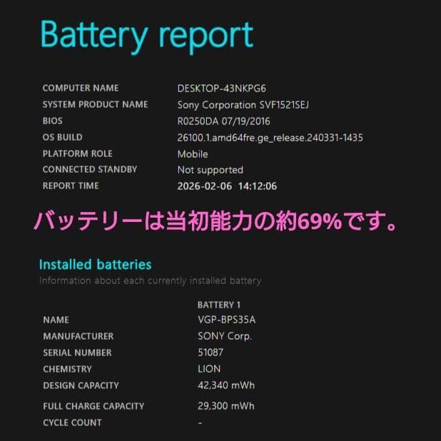 設定済✨️SONY VAIOノートパソコン✨️Win11/i7/SSD/オフィス