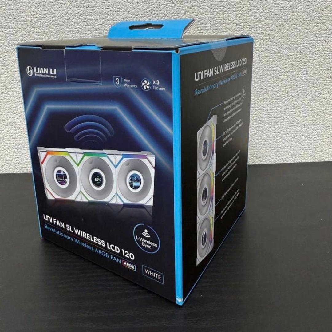 PC用ファン・クーラー LIANLI UNI FAN SL Wireless LCD 120 3P