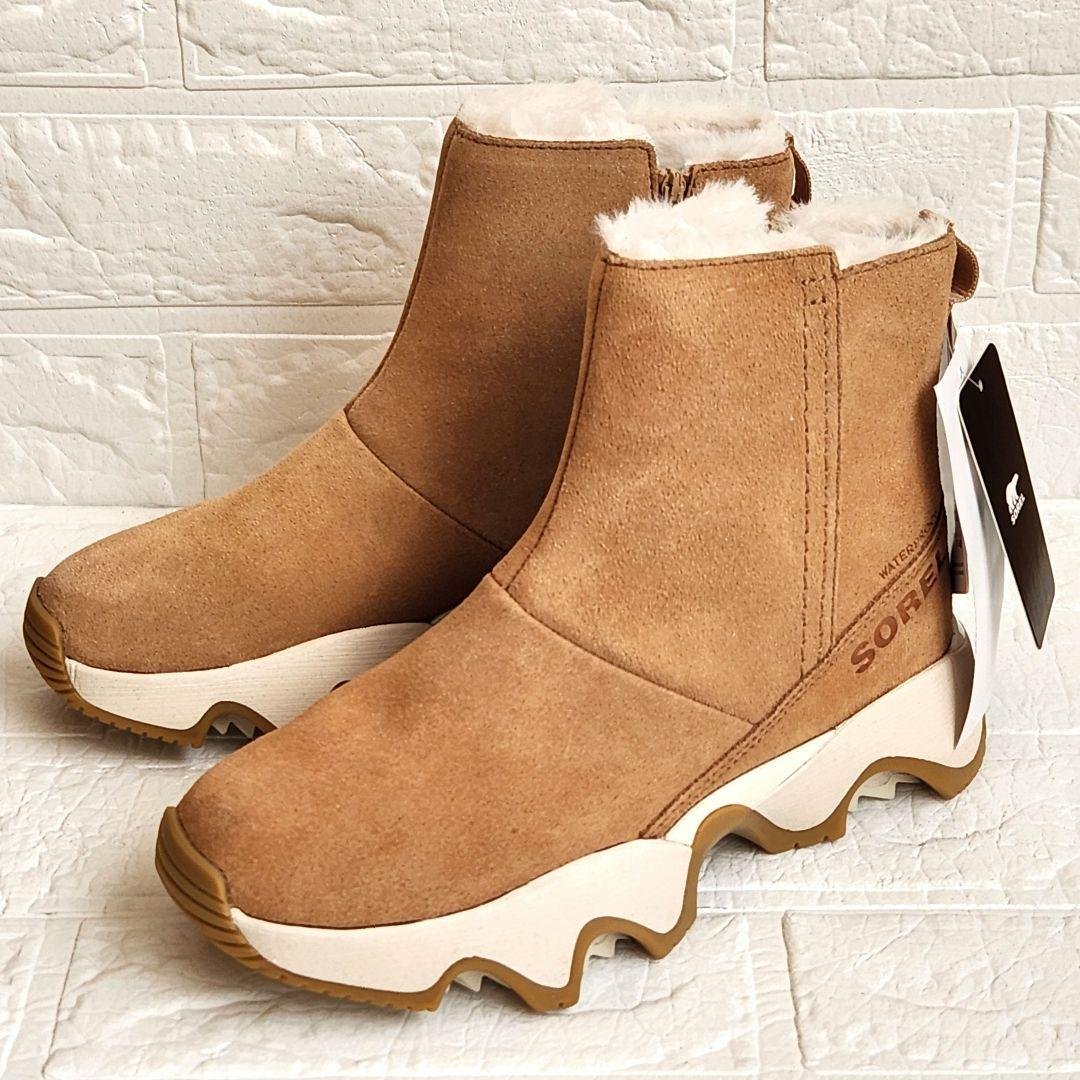 SOREL❣️キネティックインパクト ショートブーツ キャメル 23cm