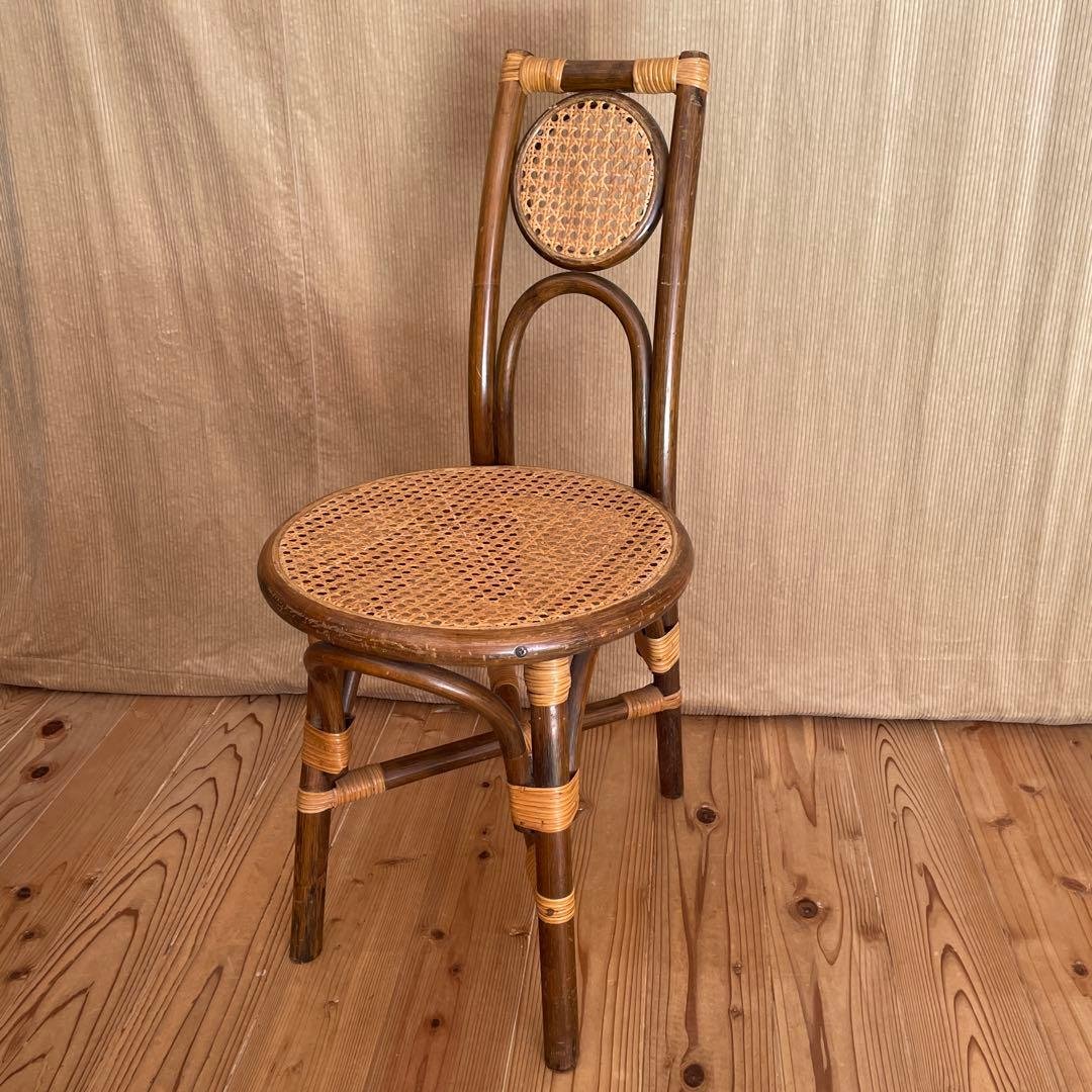 ラタン製 レトロアンティーク　椅子