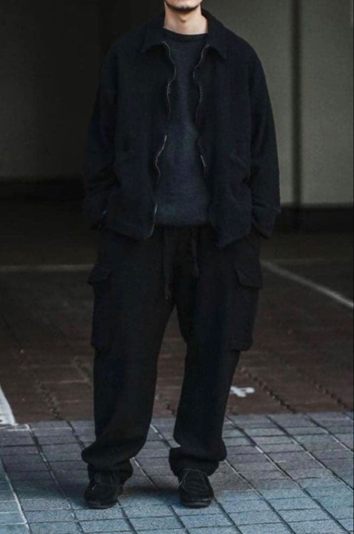 コグマCOMOLI 縮絨ウールジップショートジャケット