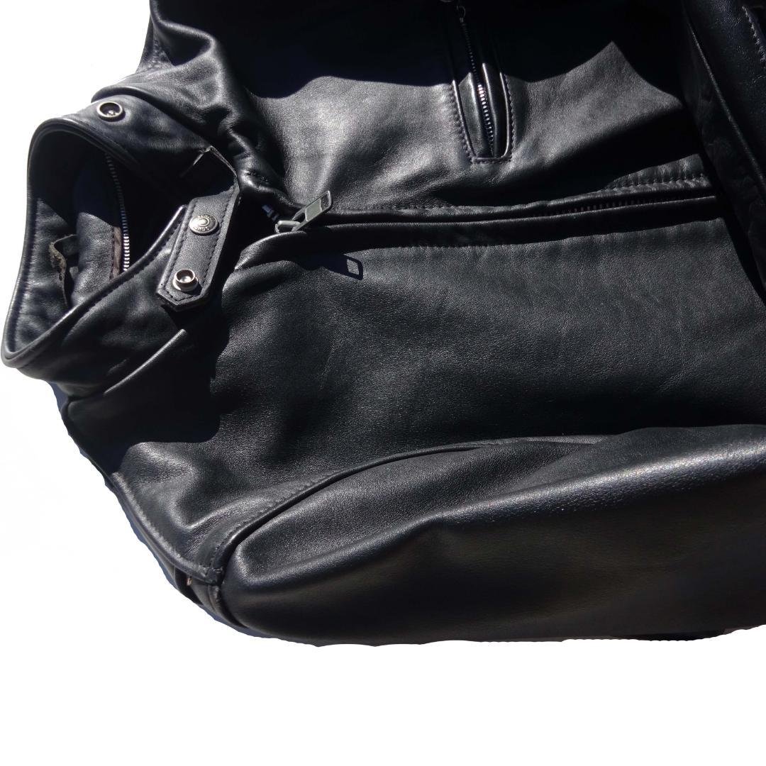 USA製立ち襟 Schott ショット 641牛革レザーライダースジャケット34