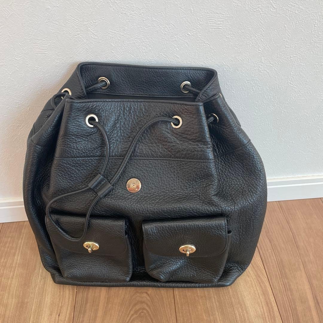 COACH ブラック リュック 2ポケット