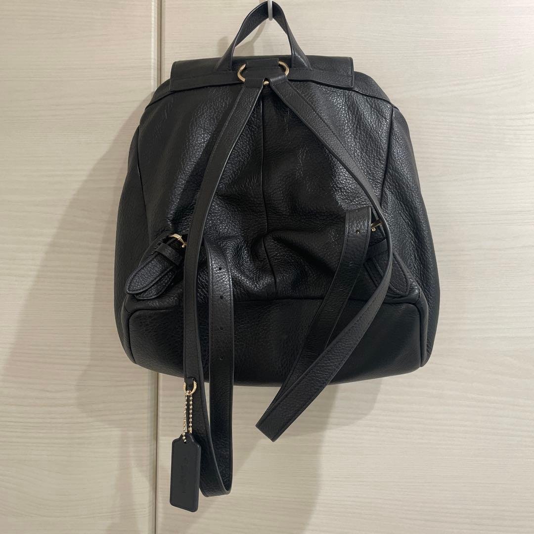 COACH ブラック リュック 2ポケット