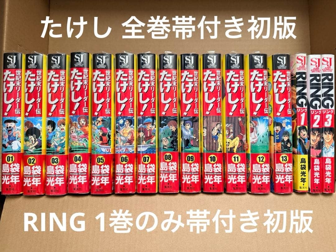 漫画 世紀末リーダー伝たけし ワイド版 1~13 + リング 1~3 全巻