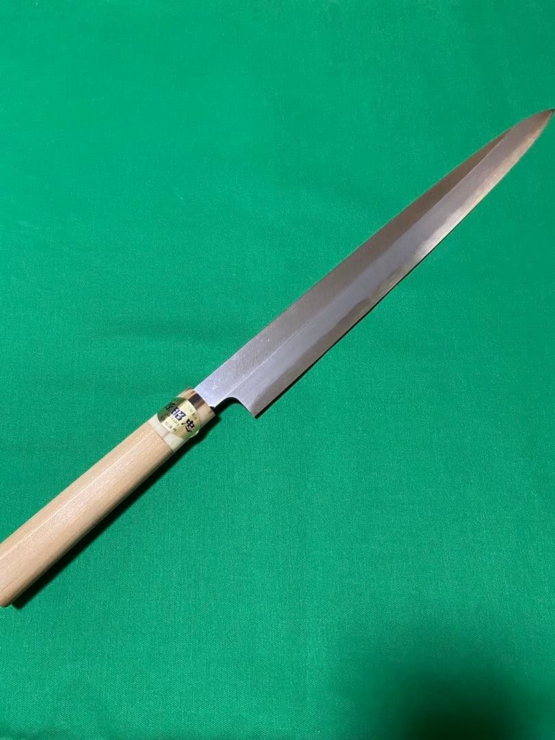 源昭忠　本鍛錬　青鋼　柳刃　尺一