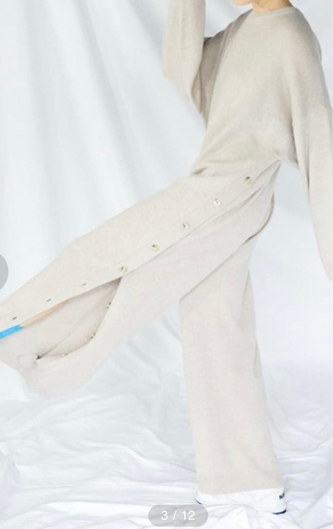 エンフォルド　クリーニング済ENFOLD メリノウール　オールインワン　ニット