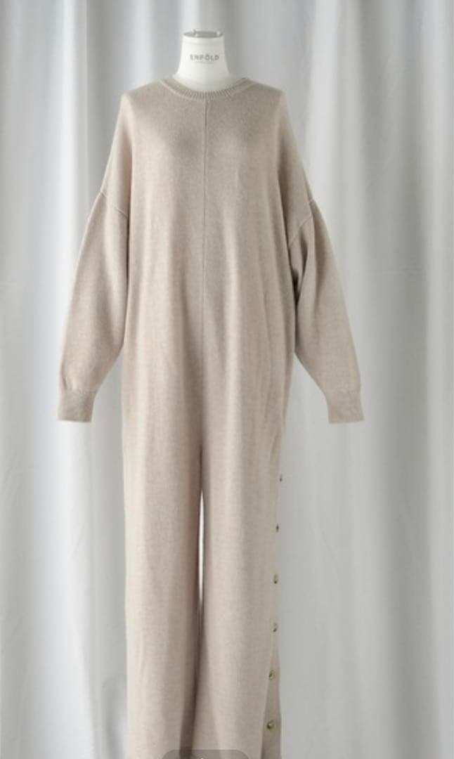 エンフォルド　クリーニング済ENFOLD メリノウール　オールインワン　ニット