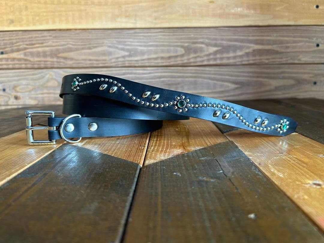 スタッズナローベルト22mm幅　ダブルリーフhtcナロー好き