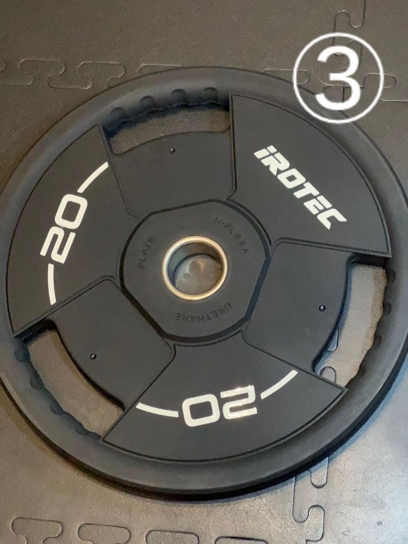 【Tsubasa 】IROTEC バーベルプレート20KG ③