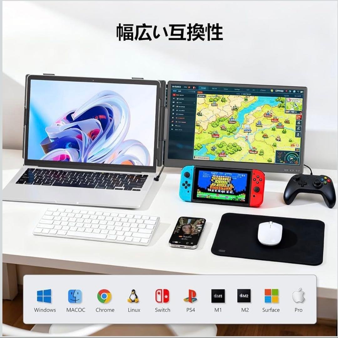 【最終価格】ノートパソコン用モニター 14インチ デュアルディスプレイ