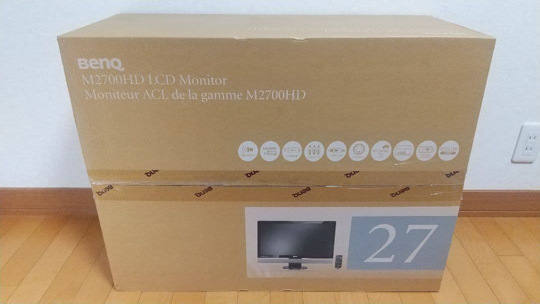 【新品未使用】BENQ ワイドモニター スピーカー内蔵 リモコン付き