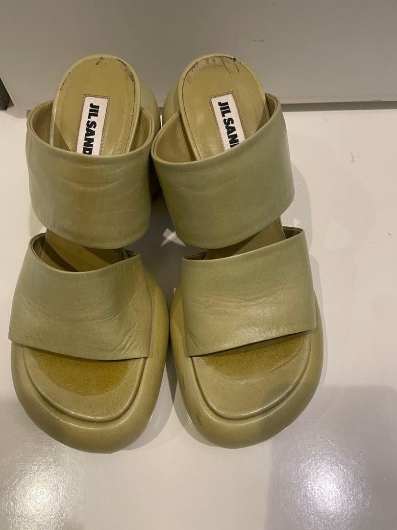 JIL SANDER イエローサンダル