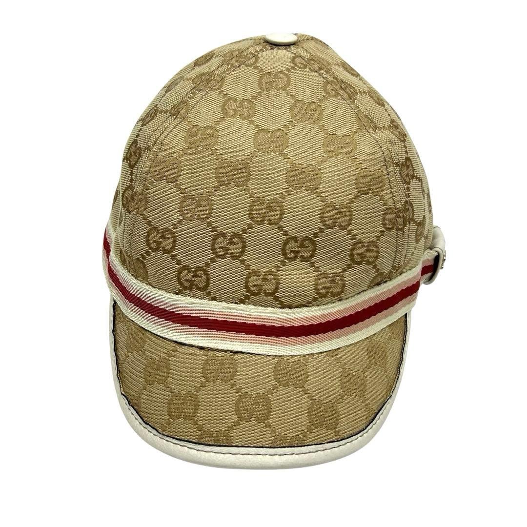 GUCCI グッチ ベースボールキャップ GG シェリーライン Mサイズ