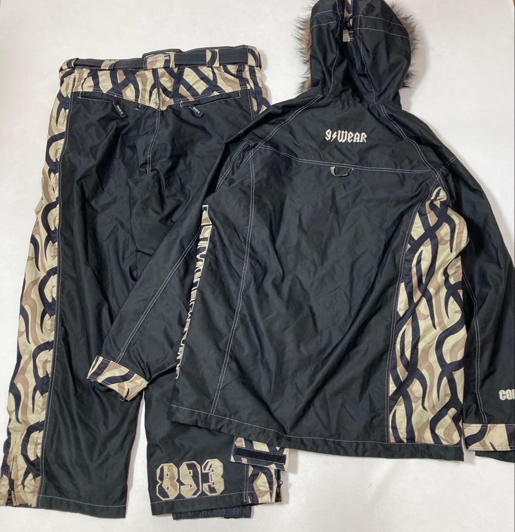 極道神風蹴 ヤクザカミカゼキック スノーボードウェア 上下 セットアップ 大