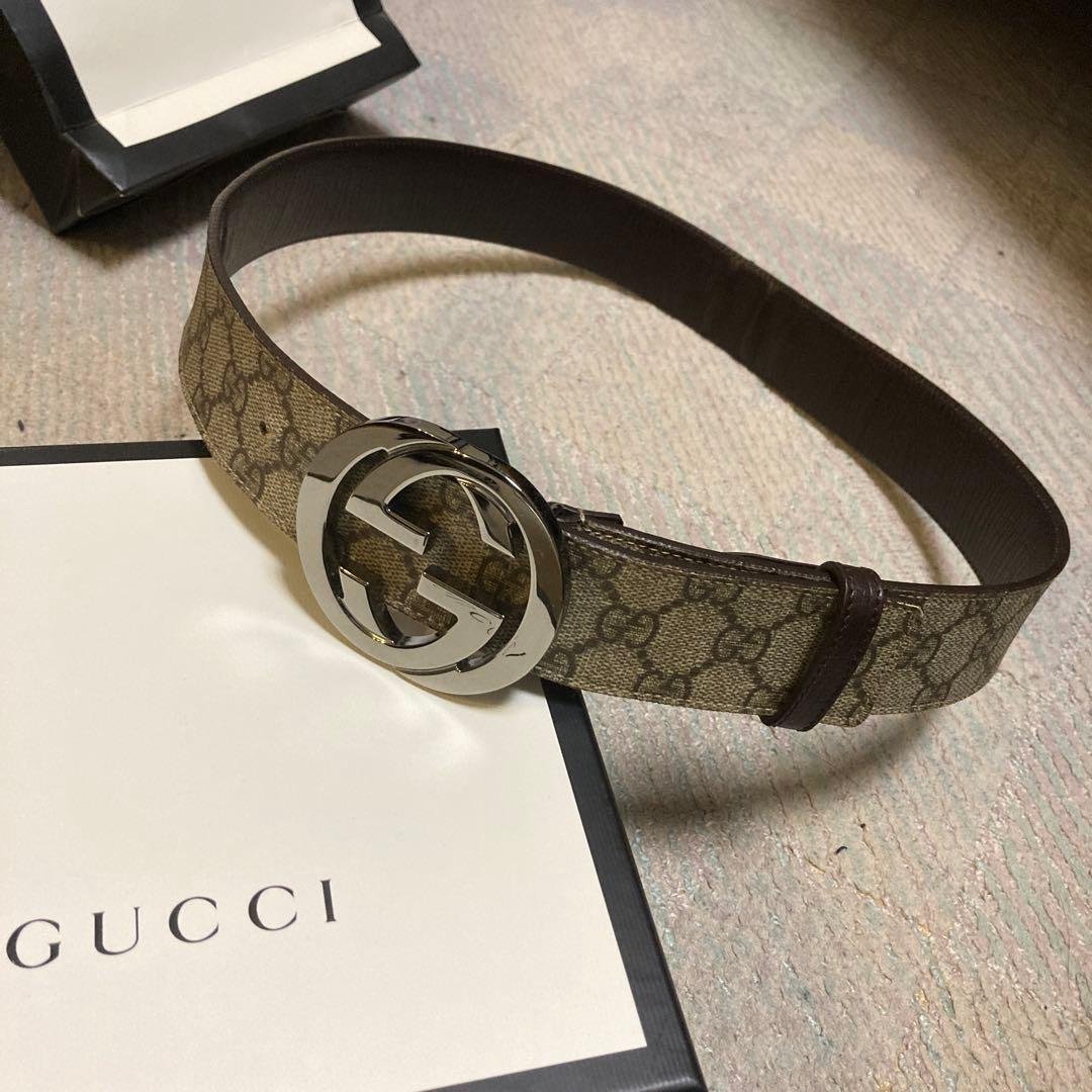 グッチ GUCCI GGスプリーム インターロッキングG ベルト