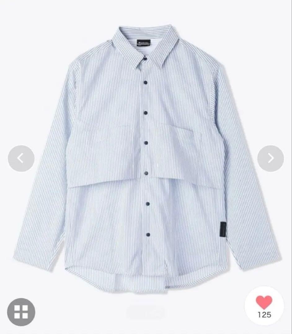 【COLUMBIA BLACK LABEL】シェブロンリムロングスリーブシャツ