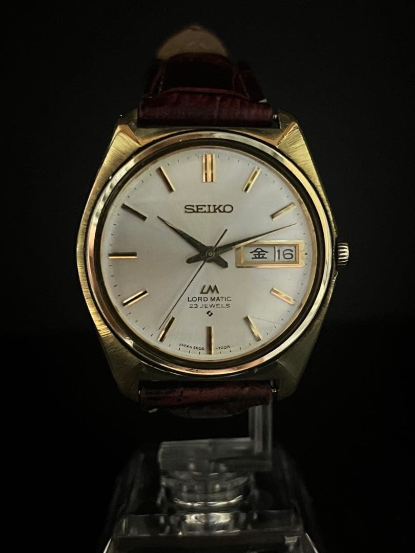 ★超美品！バフ掛仕上 セイコーロードマチックLMメンズ腕時計　自動巻　稼働
