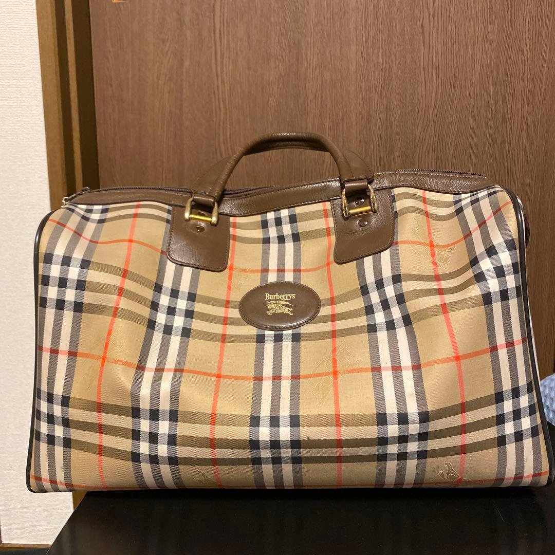★ 新年セール★Burberry ボストンバッグ チェック柄 良好
