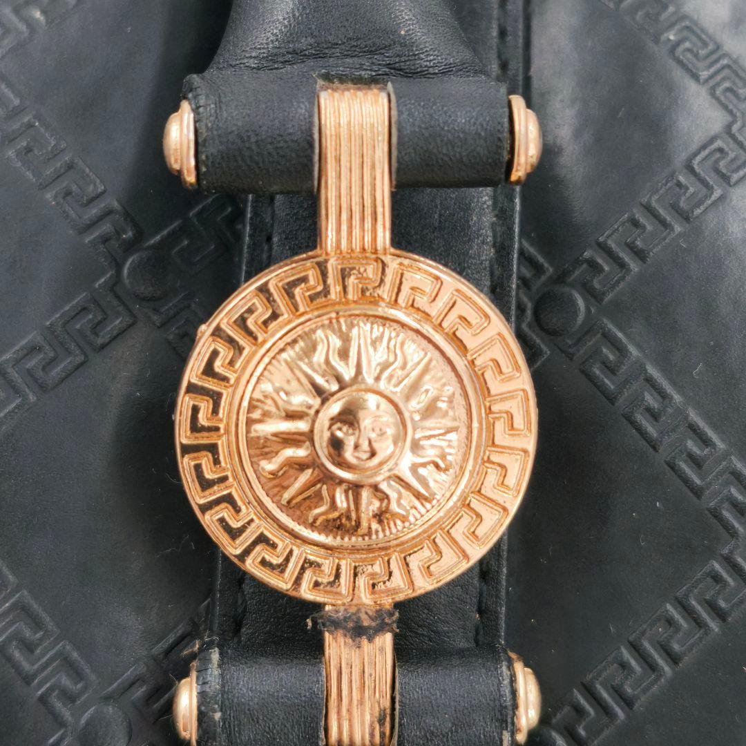 【美品 高級◎】ヴェルサーチ ボストンバッグ サンバースト 2way 大容量