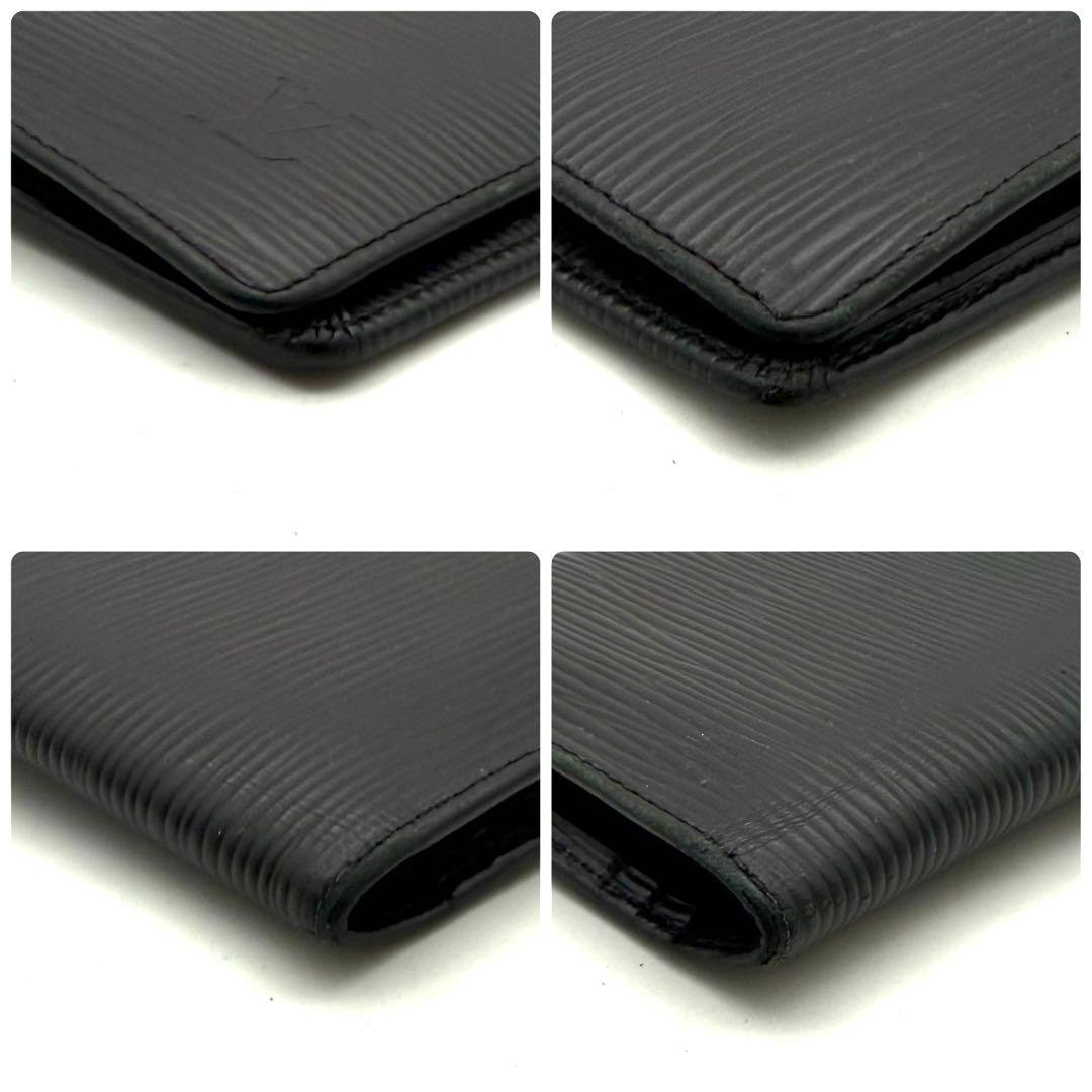 【美品】ルイヴィトン エピ ポルトフォイユ ブラザ ノワール 黒 長財布