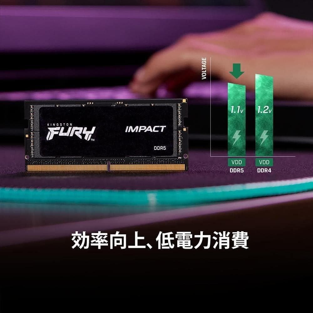 DDR5 SO-DIMM 4800 MT/s 32GB 2枚セット