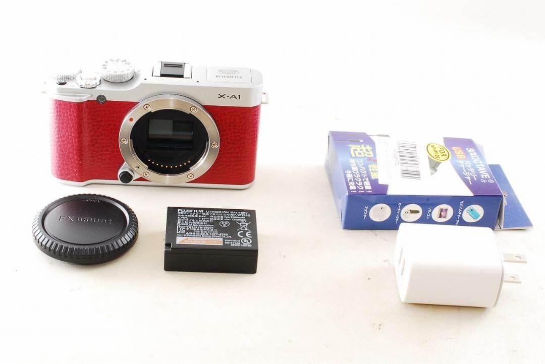 ■ 超美級 ■ FUJIFILM 富士フィルム X-A1 ボディ レッド