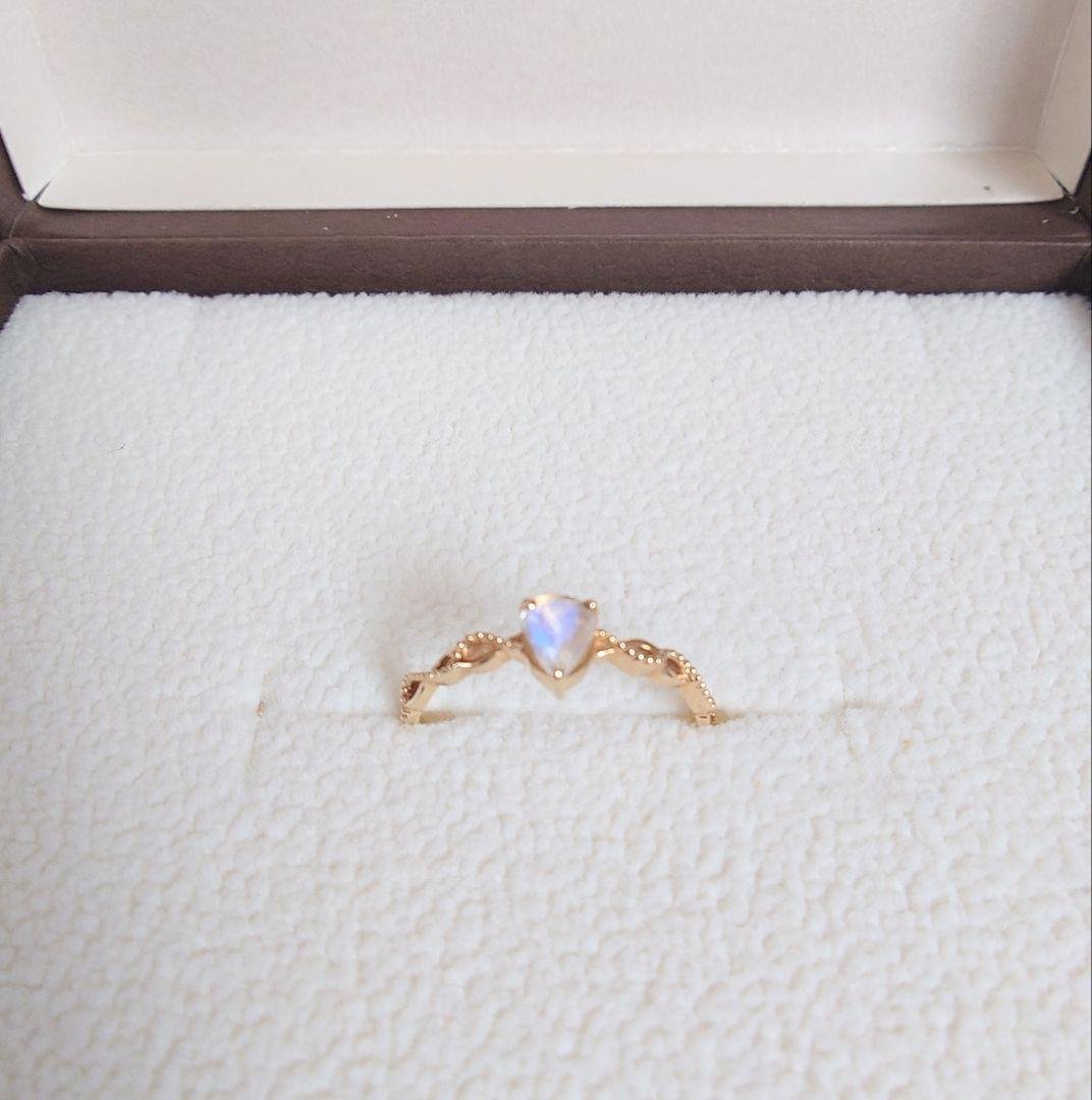 「うさ」エステール K10 ブルームーンストーン リング