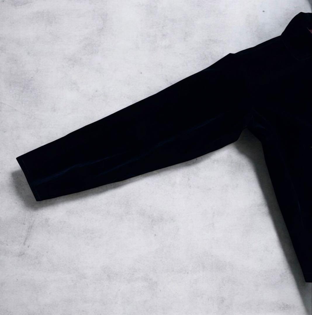 【希少】70s 国産　ヴィンテージ ベロア スイングトップ ネイビー 短丈