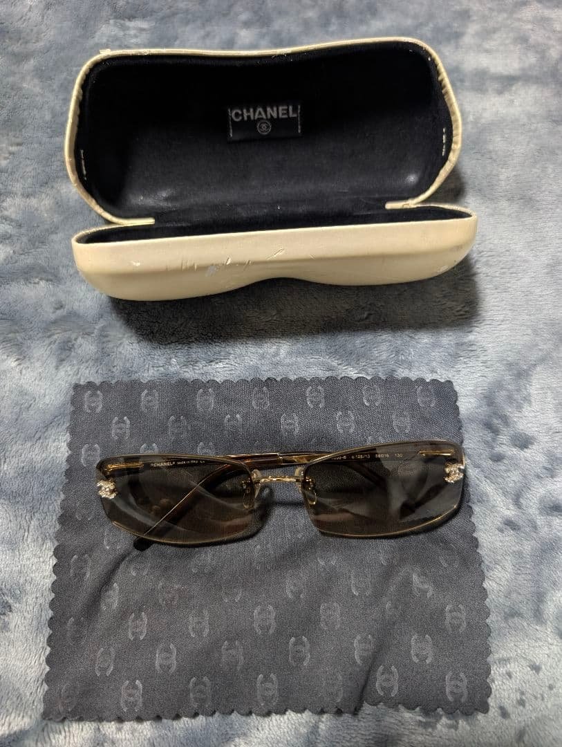 シャネル CHANEL ココマーク サングラス ラインストーン 4093-B