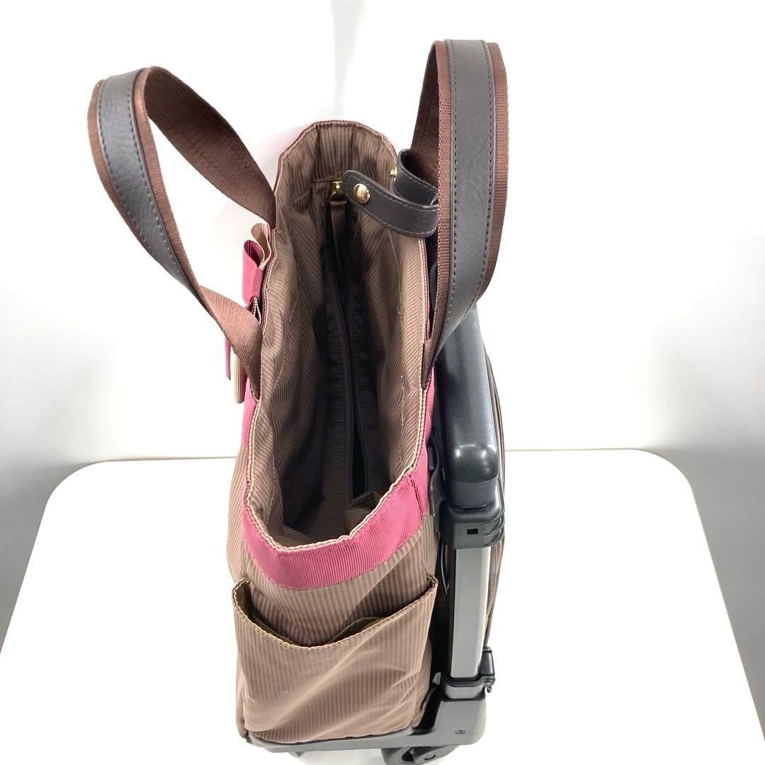 美品 SWANY スワニー ルバンド キャリーバッグ 4輪ストッパー付き リボン