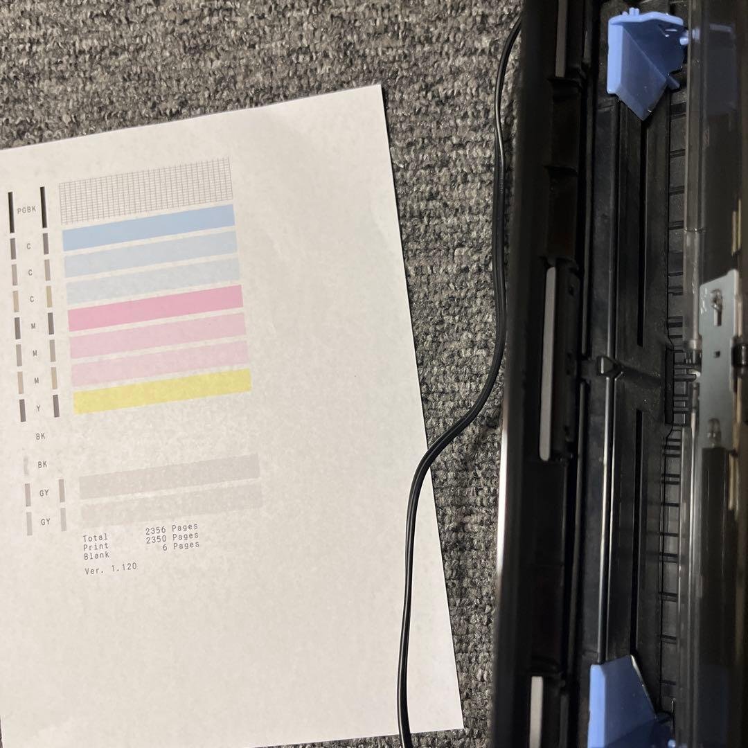 中古Canon PIXUSTS8130インクジェットプリンター付属インク写真用紙